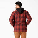 Dickies Fleece Hooded Flannel Shirt Jacket with Hydroshield